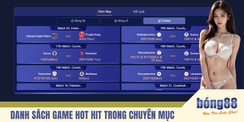 Danh sách game hot hit trong chuyên mục